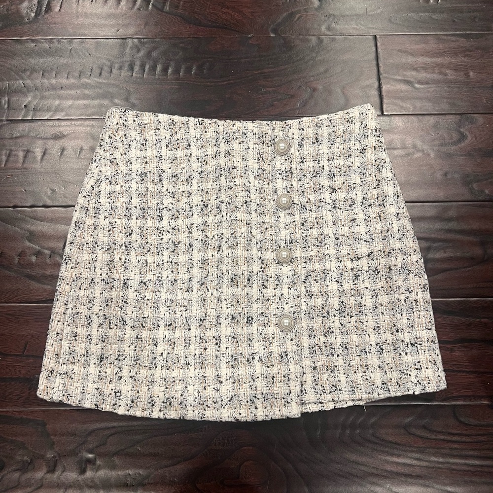 NWT tweed mini skort
